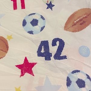 Pottery Barn Kids Twin sheets and reversible duvet